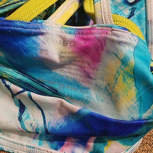 Soma Sport Yoga Strappy Back Active Sports Bra NWT - Picture 3 of 4